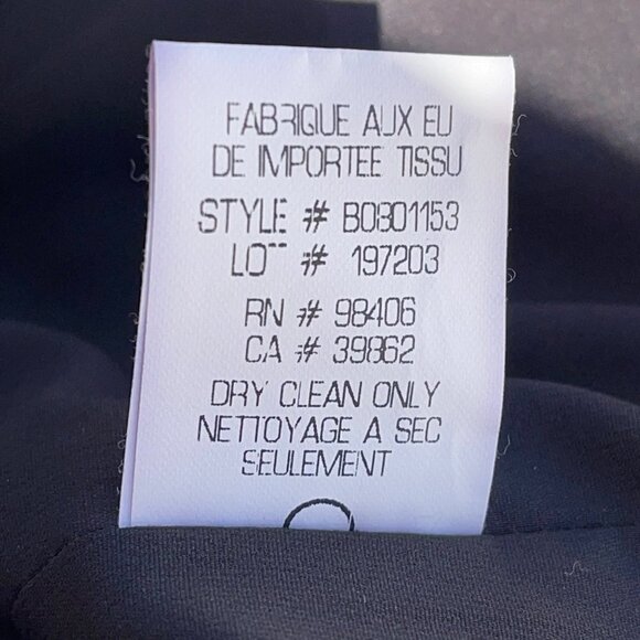 Theory SIZE 6 Gray 3/4 Sleeve Wool/Cotton 2-Button Blazer or Career Jacket - Picture 6 of 6
